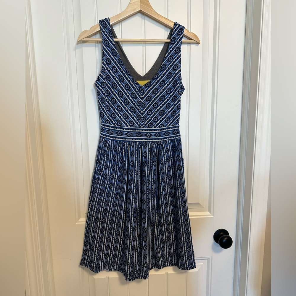 Maeve Blue and White Lazuli Dress
